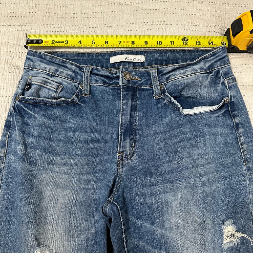 KanCan Blue Distressed Ankle Jeans - Picture 5 of 6